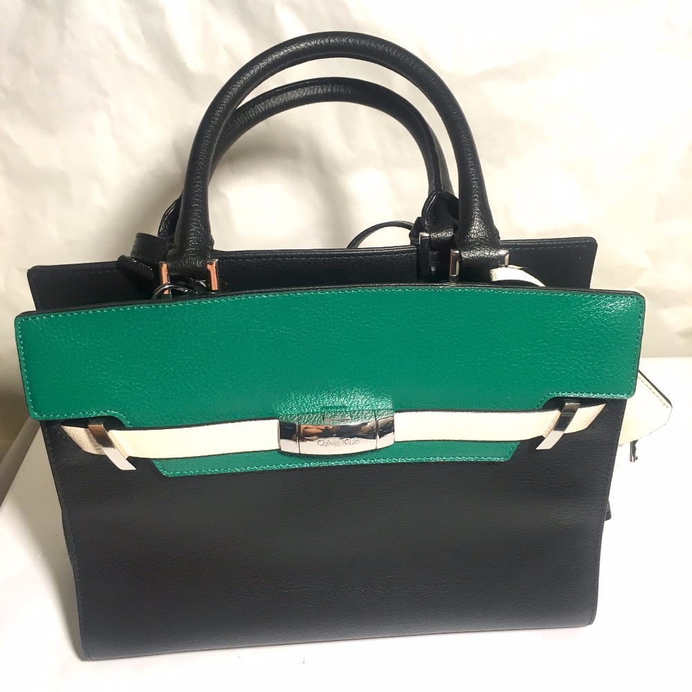 Calvin Klein Leather Hand Bag New With Tags